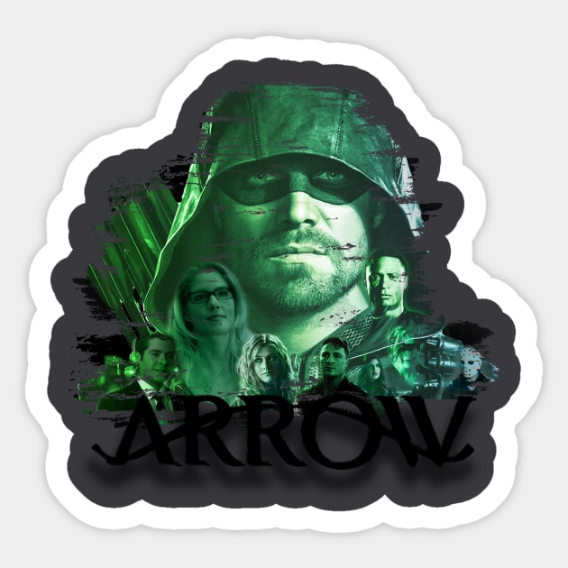 Arrow: A Family of Heroes Sticker by iron_Archer8684